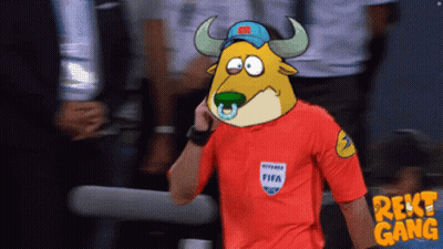 Referee In Red Shirt Saying FIFA GIF