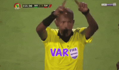 Referee In Sunglasses And Number 18 Shirt GIF