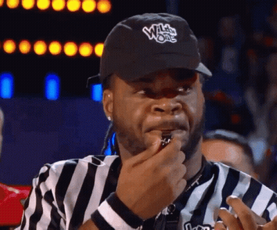 Referee In Wild One Hat Blowing Whistle GIF