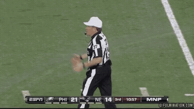 Referee Number 37 Saying Foul On Football Field GIF