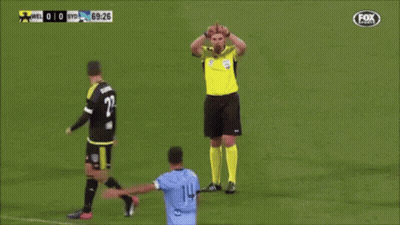 Referee On Soccer Field Fox Sports Logo GIF