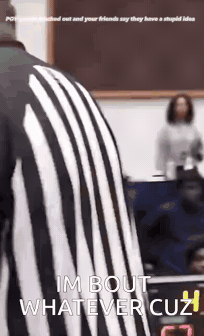 Referee Standing In Front Of Blackboard GIF