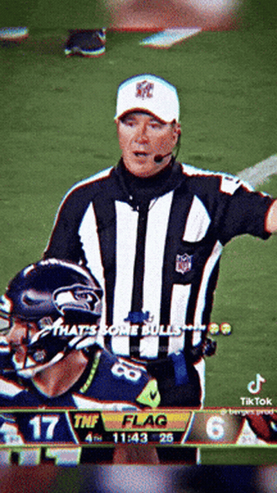 Referee Talking To Football Player On TV GIF