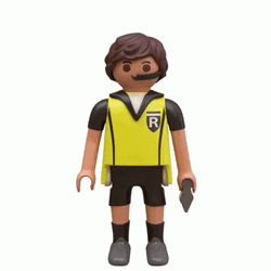 Referee Whistled Showing Red Card GIF