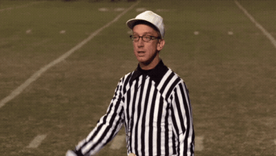 Referee With Glasses And Striped Shirt GIF