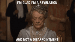Regal British Actress Maggie Smith Talking GIF
