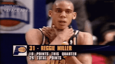 Reggie Miller Basketball Player GIF