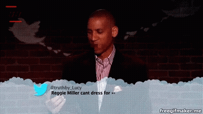Reggie Miller Can't Dress Tweet GIF