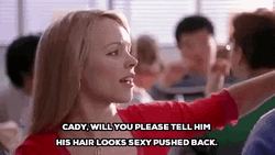 Regina George Cady Tell Him GIF