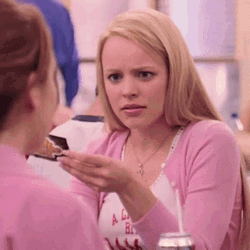 Regina George Suspicious Eyebrows GIF