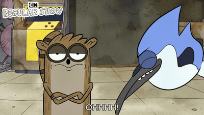 Regular Show Character Saying Ohhhh GIF
