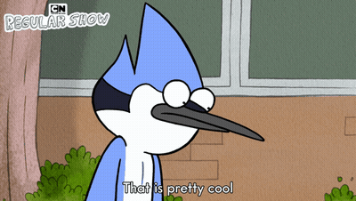 Regular Show Character Saying That Is Pretty Cool GIF