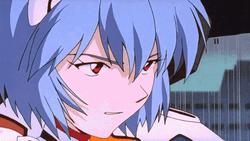 Rei Ayanami Fighting Scene GIF