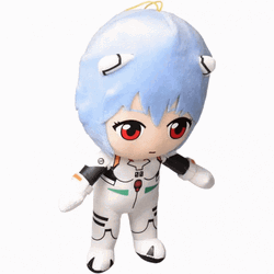 Rei Ayanami Plush Toy GIF
