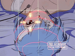 Rei Ayanami Target Eye Art GIF