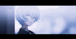 Rei Ayanami Tilting Head GIF