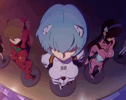 Rei Ayanami With Red Eyes GIF