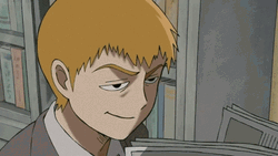 Reigen Arataka Mob Psycho Smirking GIF