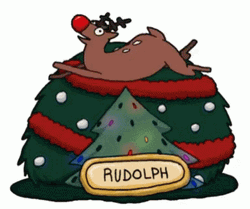Reindeer Mel Roach Dancing Reindeer Christmas Tree GIF