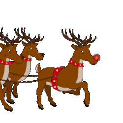 Reindeer Snow Sticker GIF