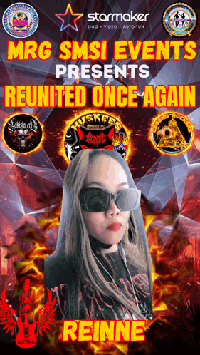 Reinne Poster Woman In Sunglasses And Black Shirt GIF