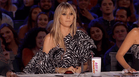 Rejected Heidi Klum GIF