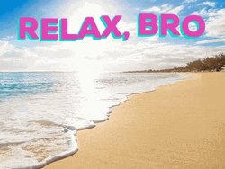 Relax Beach Bro GIF