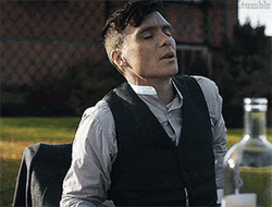 Relaxed Thomas Shelby Drinking Smoking GIF
