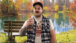 Relaxing At The Bench GIF