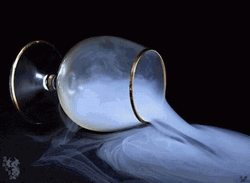 Relaxing Champagne Glass Smoke GIF