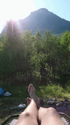 Relaxing View Of A Mountain