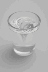 Relaxing Water Spinning In Glass GIF