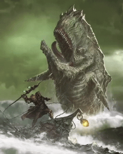 Release The Kraken Battling Sea Beast GIF
