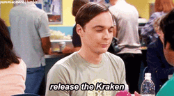Release The Kraken Sheldon Cooper GIF