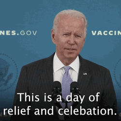 Relief Celebration Joe Biden Speech GIF