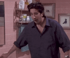 Relief Happy Ross Geller Friends GIF