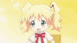 Relieved Anime Blonde Little Girl GIF