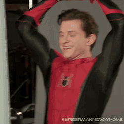 Relieved Peter Parker GIF