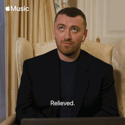 Relieved Sam Smith Is Feeling Better GIF