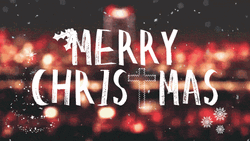 Religious Christmas Cross Digital Text GIF