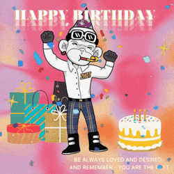 Religious Confetti Happy Birthday GIF