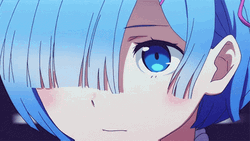 Rem Re Zero Anime Blue Hair GIF