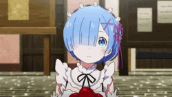 Rem Re Zero Anime Wink Innocent Kid GIF