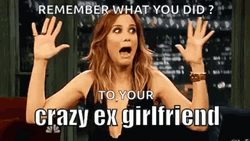 Remember What You Did To Your Crazy Ex Girlfriend  GIF