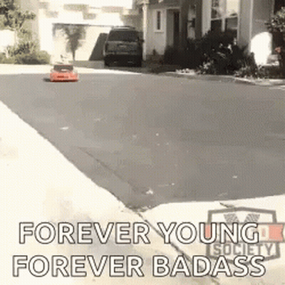 Remote Control Car Driving Down Street Forever Young Forever Badass GIF