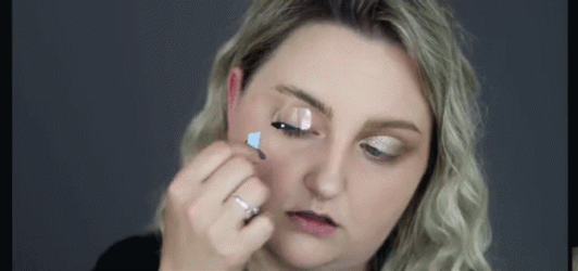 Removing Fake Eyelashes GIF