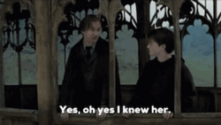 Remus Lupin Yes I Knew Her GIF