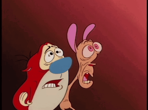 Ren And Ren From The Ren And Ren Cartoon GIF