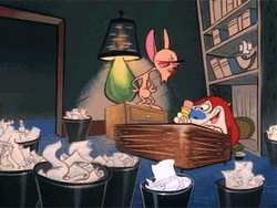 Ren And Stimpy Saw Scratchpad GIF