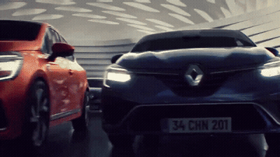 Renault Car With License Plate 34 CHN 201 GIF